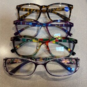 Festive Reading Glasses Bulk Lot of 4